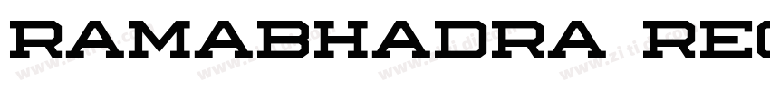 Ramabhadra Regular字体转换